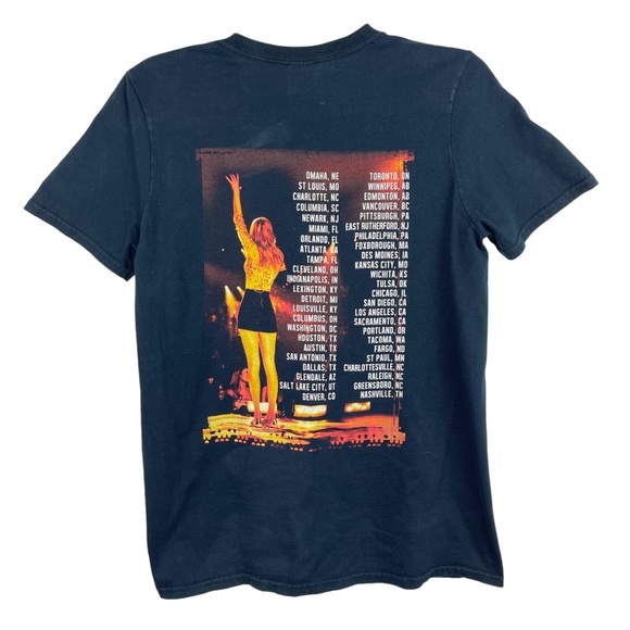 Taylor Swift 2013 Red Tour Concert Black Graphic Print T-shirt Women's Sz S - Picture 3 of 6